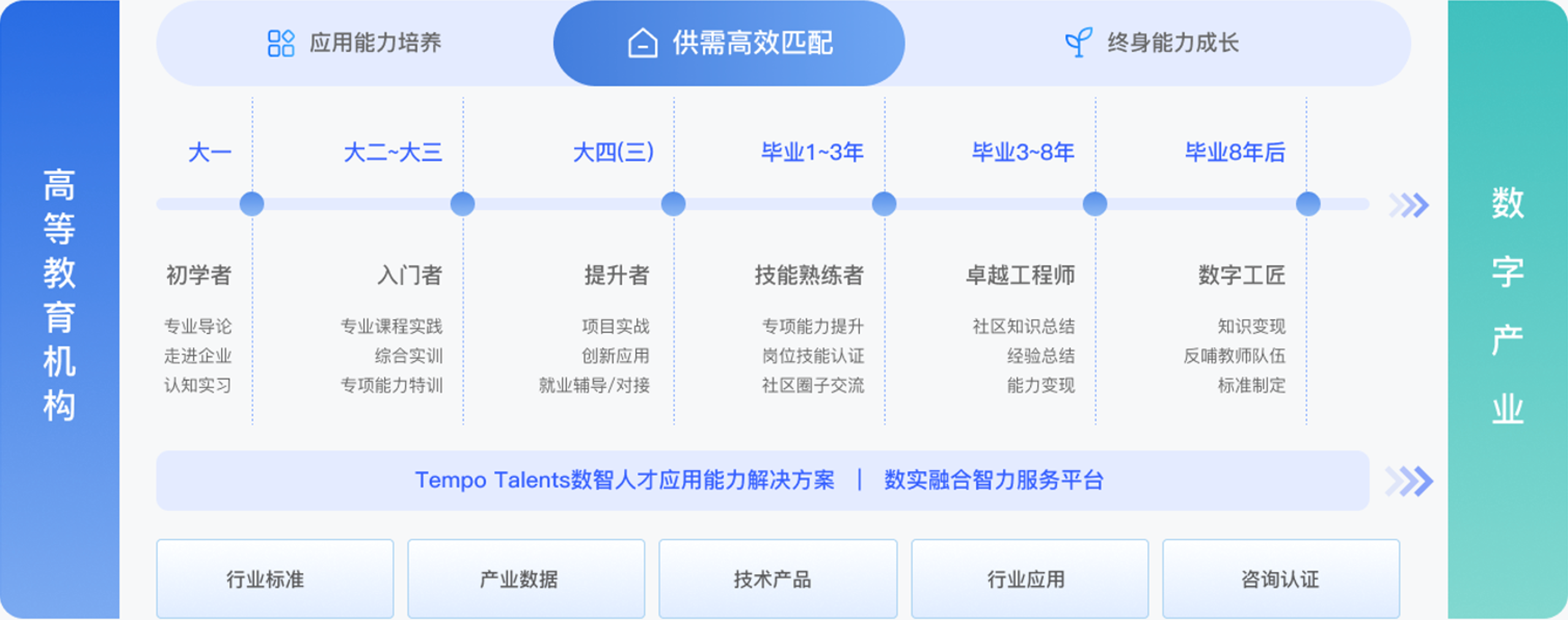数智人才从大学到职业成长的应用能力培养路径