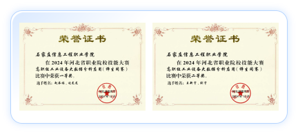 职业院校技能大赛荣誉证书